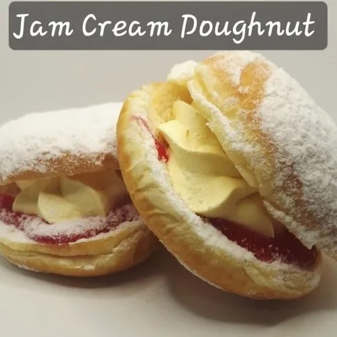 CABINET: MCGHEES CREAM JAM DONUT