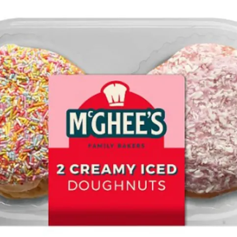 McGhee's Family Bakers 2 Creamy Iced Doughnuts