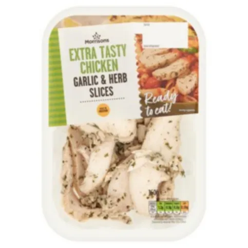 Morrisons Chicken Slices Garlic & Herb 160g