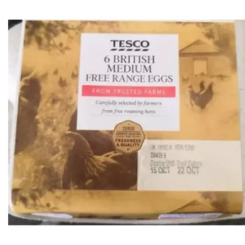 Medium Eggs Free Range 6 Pack