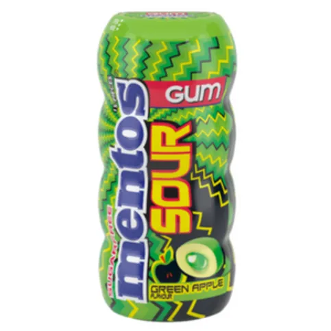 Mentos Sour Gum Green Apple 30g