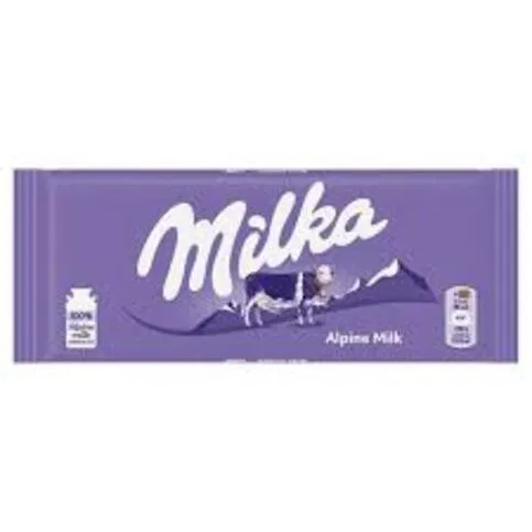 Milka - Alpine Milk Chocolate, 90g bar