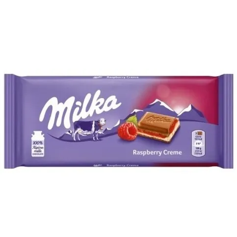 Milka Raspberry Cream Chocolate 100g