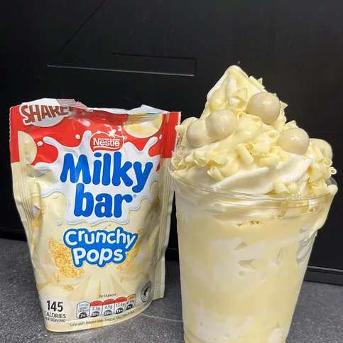 Milky bar crunch pops ice cream sundae 
