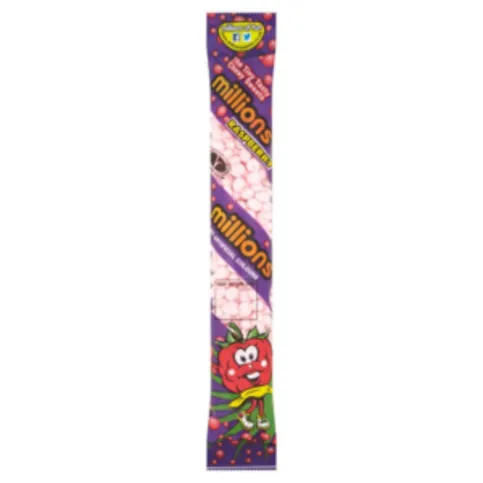 Millions Raspberry Tubes 55g