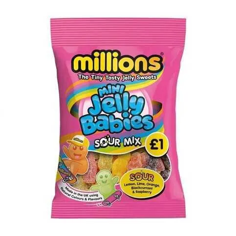mini jelly babies sour mix