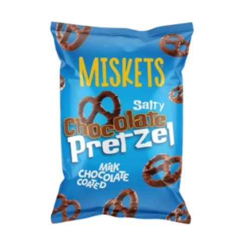 Miskets Milk Chocolate Covered Salty Pretzels 50g