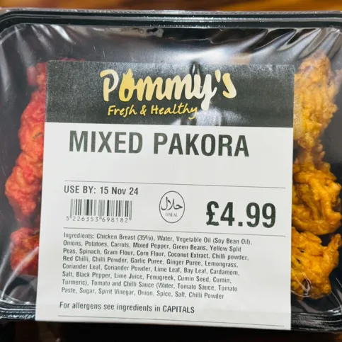 Pommy's Mixed Pakoras