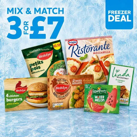Mix N Match 3 for £7 - Freezer Deal