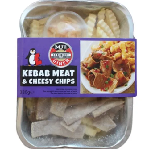 MJs Kebab Meat & Chips 330g