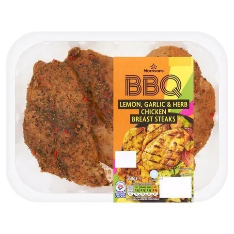 Morrisons Lemon Garlic & Herb Chicken Breast Steaks 350g