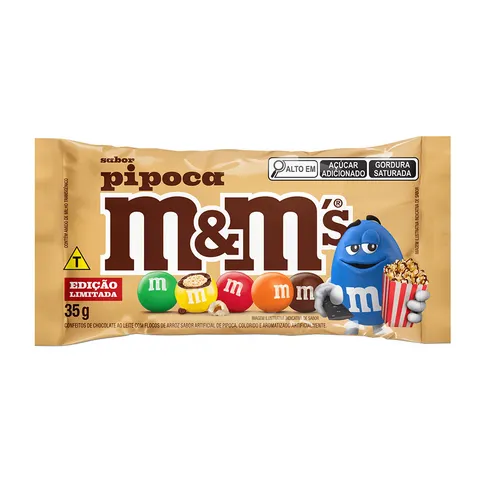 M&m Chocolate Pipoca Popcorn 35g