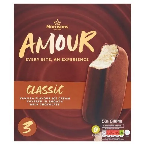 M Milk Chocolate Amour Sticks 3 x 110ml