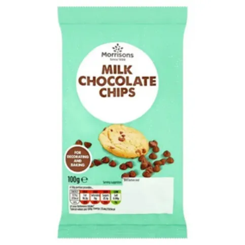 Morrisons Milk Chocolate Chips 100g