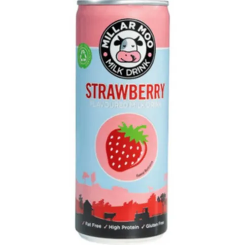 Millar Moo Strawberry Flavoured Mil 250ml