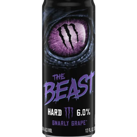 Monster Beast Alc 6%  Gnarley Grape 355ml can