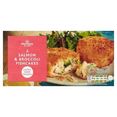 Morrisons 2 Salmon & Brocolli Fish Cakes 230g