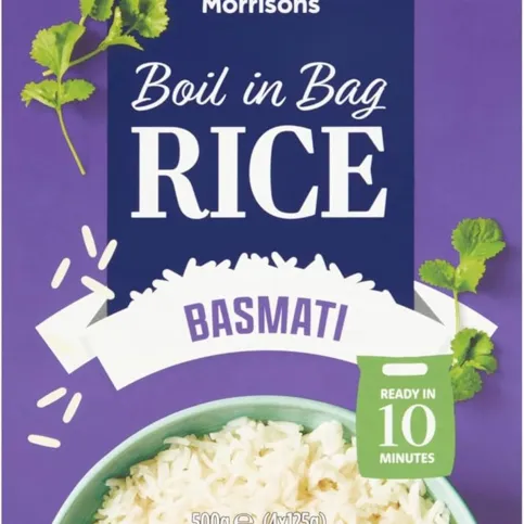 Morrisons Basmati Boil in the Bag Rice 4x125g