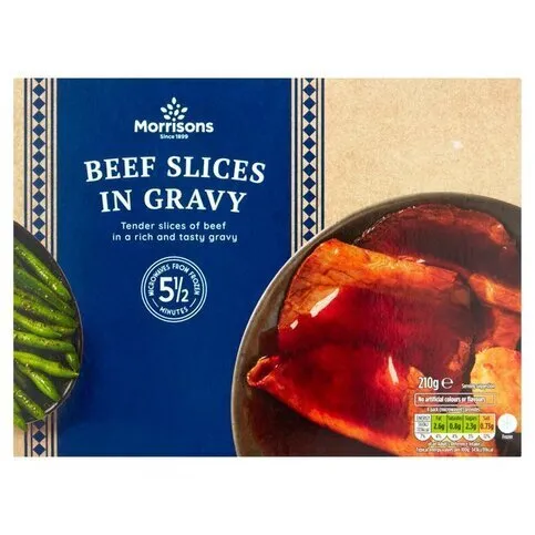 Morrisons Beef Slices in Gravy 210g