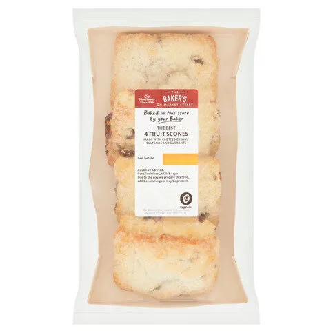 Morrisons Best Fruit Scones 4pack