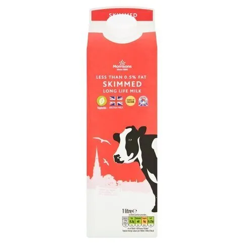 Morrisons British Skim Uht Milk 1l
