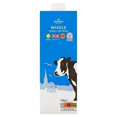 Morrisons Brit Whole Uht Milk 1L