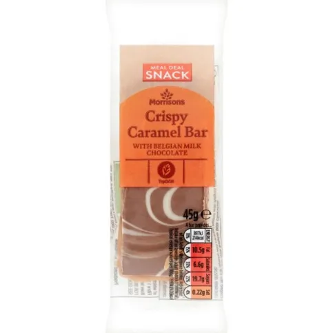 Morrisons Caramel Crispy With Belgian Milk Chocolate 45g