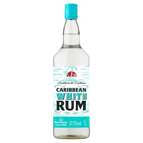 Morrisons Caribean White Rum 1L