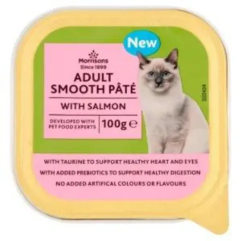 Morrisons Cat Food Salmon Pate 100g