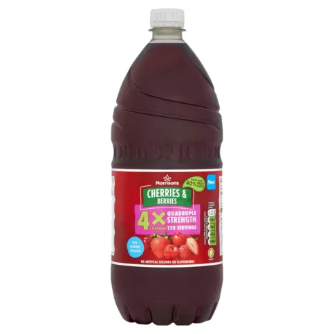 Morrisons Cherries & Berries Quad Concentrate Squash 1.5L