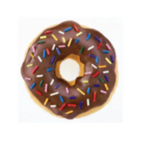 Morrisons Chocolate Iced Donuts x 2