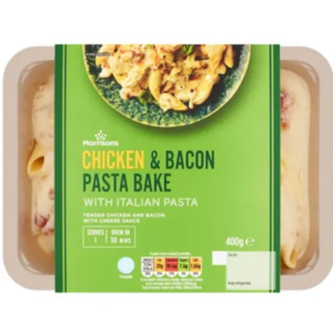 Morrisons Italian Chicken & Bacon Pasta Bake 400g