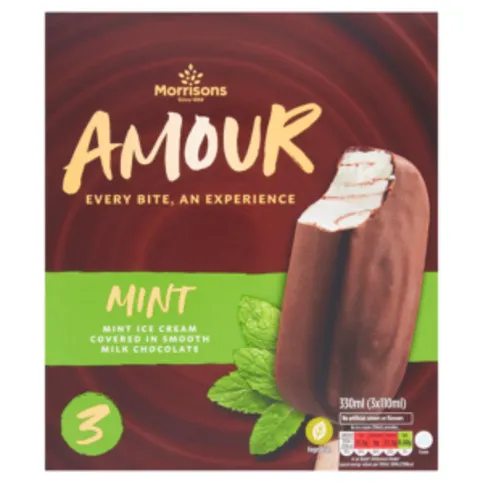 Morrisons Mint Chocolate Amour Sticks