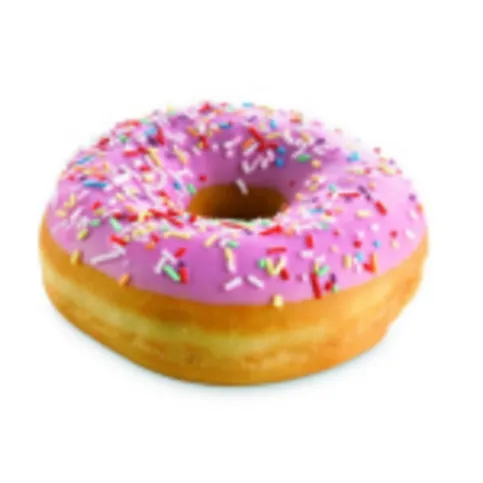 Morrisons Pink Iced Donuts x 2