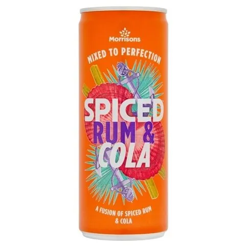 Morrisons Spiced Rum & Cola 250ml