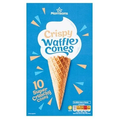Morrisons Waffle Cones 10 Pack