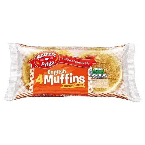 Mothers Pride 4 English Muffins