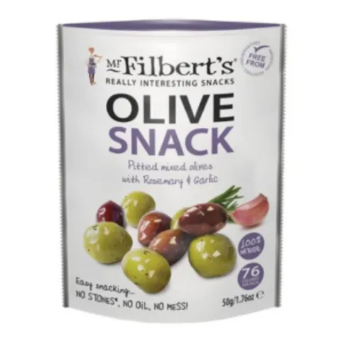 Mr Filbert's Rosemary & Garlic Mixed Olives 50g