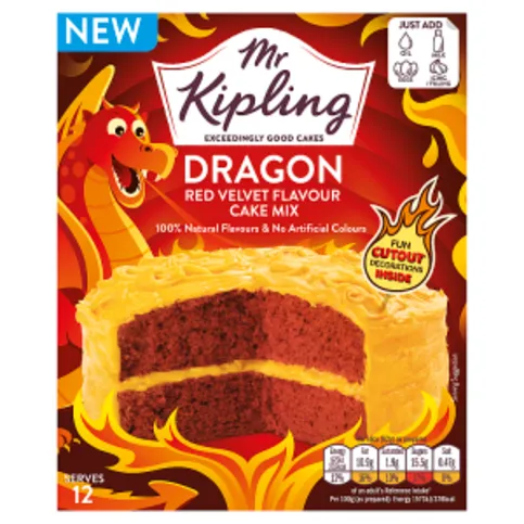 Mr Kipling Dragon Red Velvet Flavour Cake Mix 400g