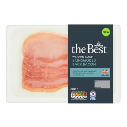 Morrisons The Best Wiltshire Cure Unsmoked Back Bacon 240g