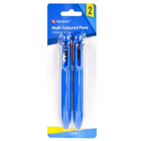 Multi Coloured Pens 2 Pack