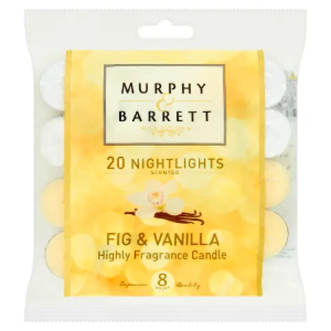 Murphy & Barrett 20 Scented Nightlights Fig & Vanilla