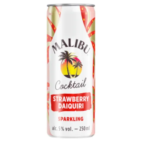 Malibu Cocktail Strawberry Daiquiri Sparkling 250ml