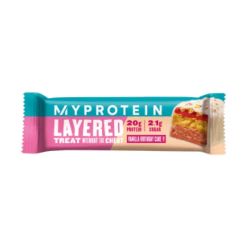 MyProtein Layered Bar Vanilla Birthday Cake 60g