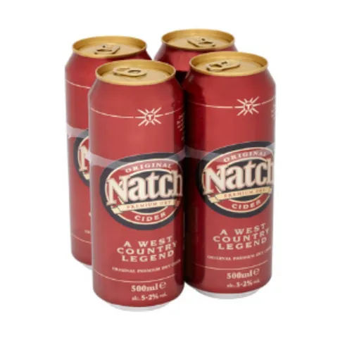 Natch Original Premium Dry Cider 4 x 500ml