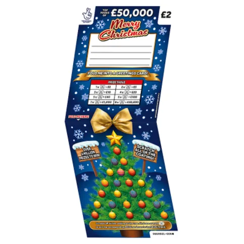 National Lottery £2 £50,000 £2 Greeting Card Scratchcard Game