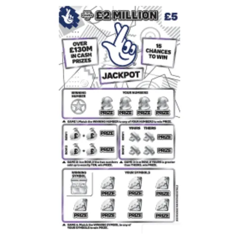 National Lottery £5 £2,000,000 Big Jackpot Game