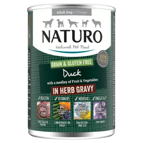 Naturo Adult Dog Grain & Gluten Fre 390g