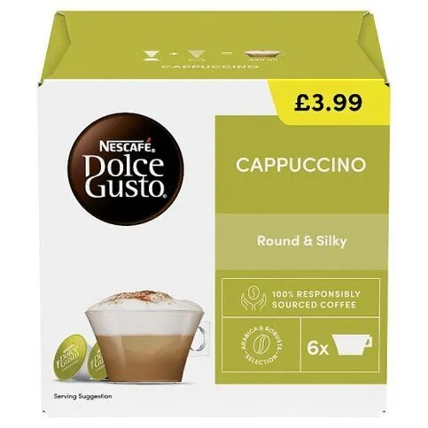 NESCAFE DOLCE GUSTO CAPPUCINO PM£3.99 12 CAPS