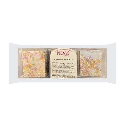 Nevis Old School Sponge cake 3 Pack